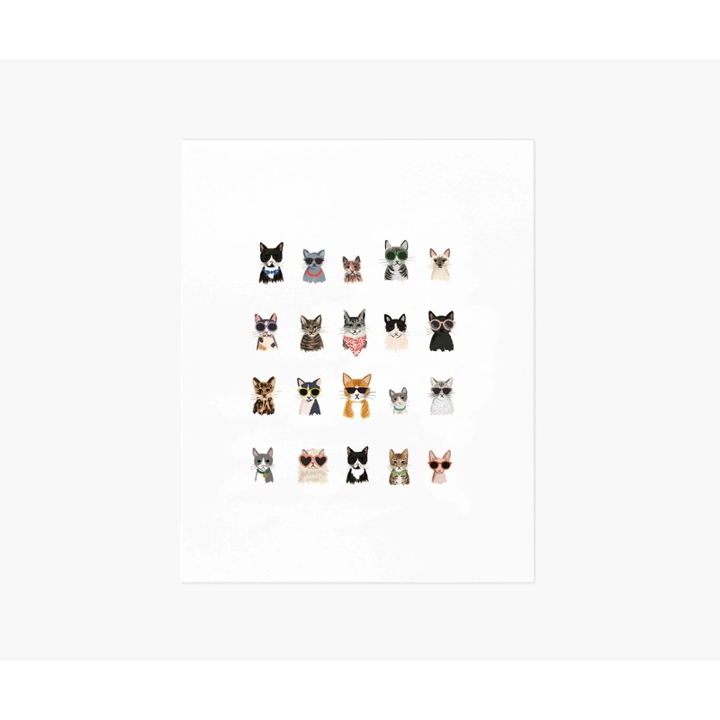 Rifle Paper Co Cool Cats Art Print