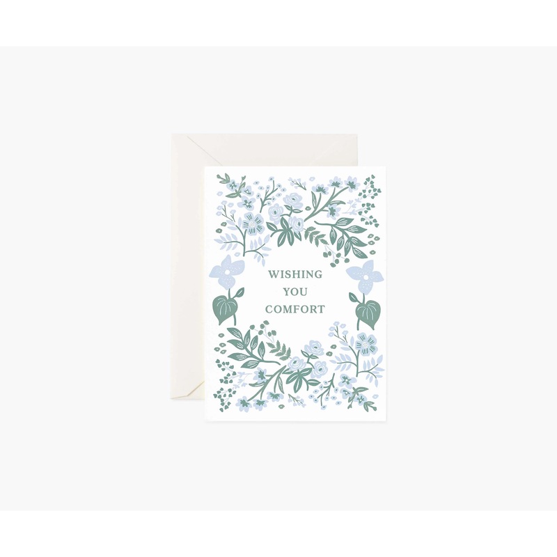 Rifle Paper Co Indigo Sympathy Card