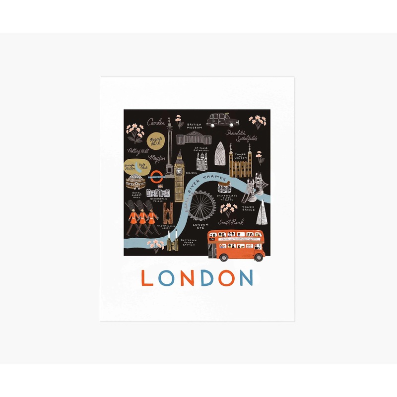 Rifle Paper Co London Map Art Print