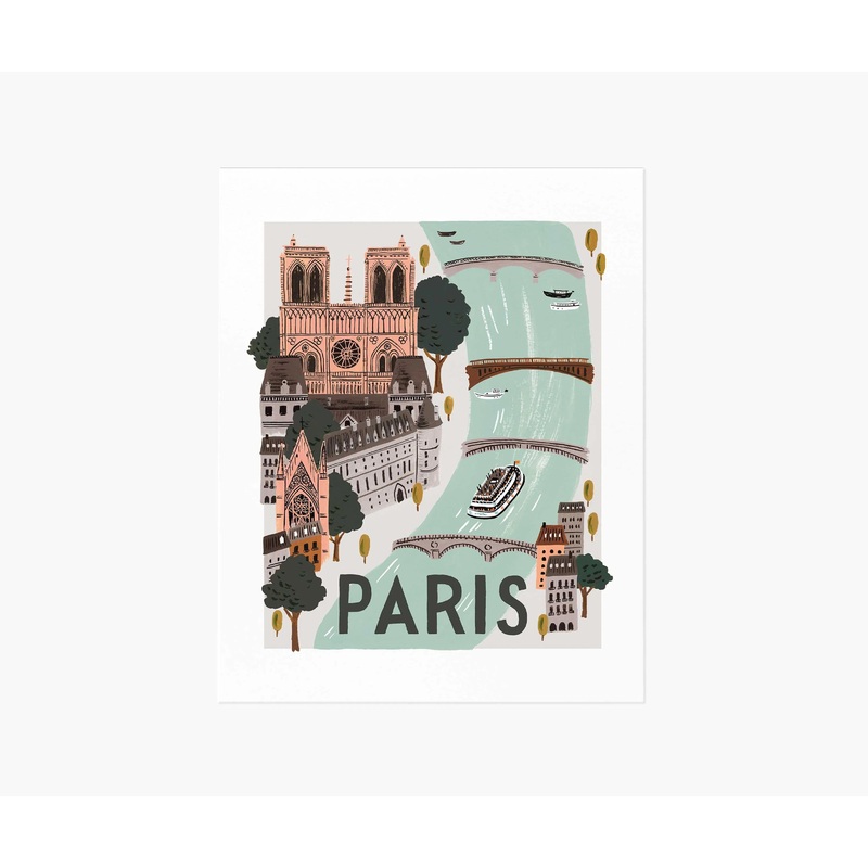 Rifle Paper Co Paris World Traveler Art Print
