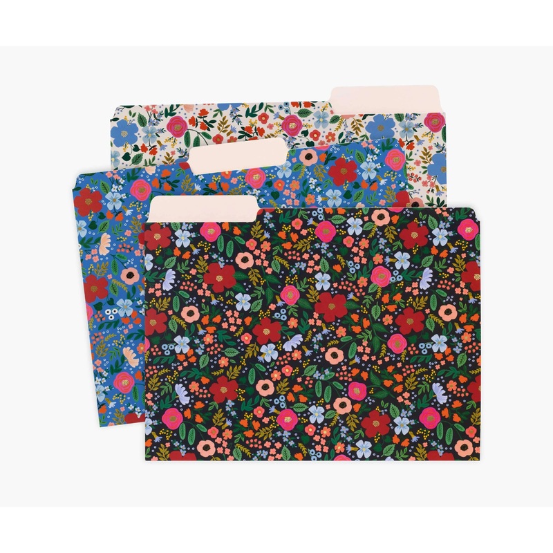 Rifle Paper Co Wild Rose File Folder Set