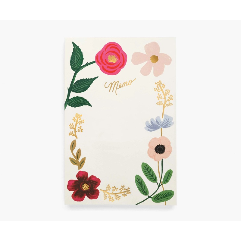 Rifle Paper Co Wildflowers Memo Notepad