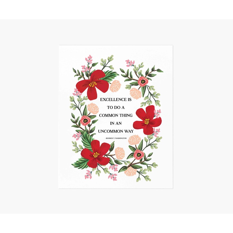 Rifle Paper Washington Quote Art Print