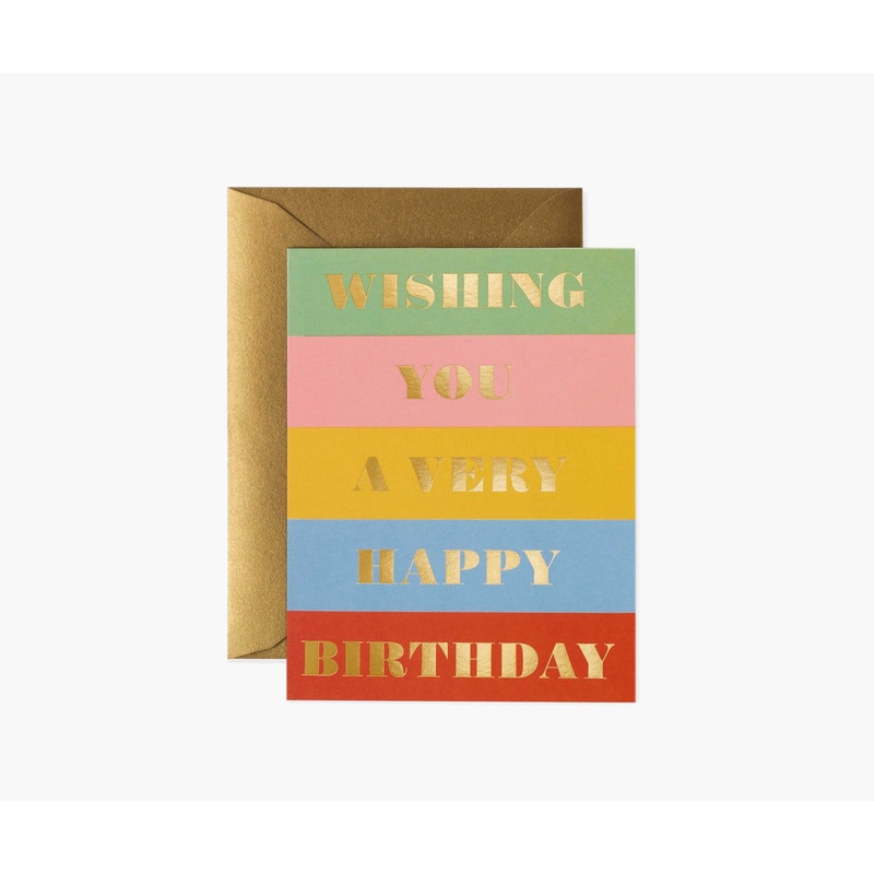 Rifle Paper Co Birthday Wishes Card