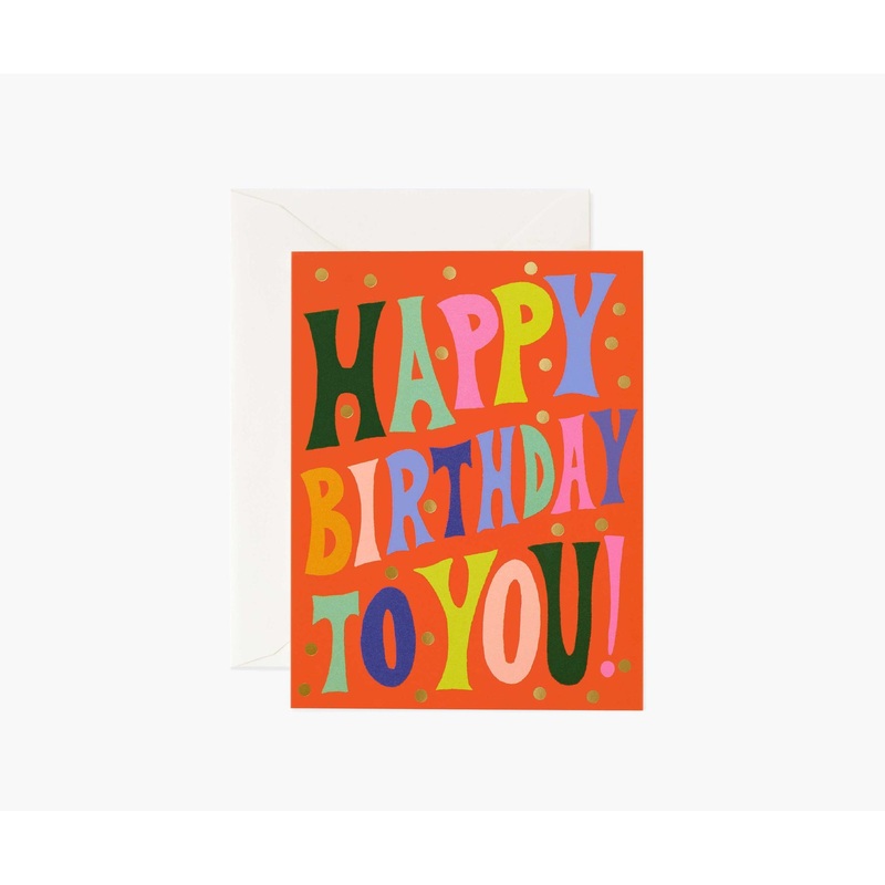 Rifle Paper Co Groovy Birthday Card