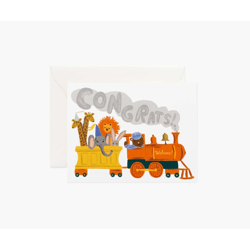 Rifle Paper Co Little Engine Congrats Card