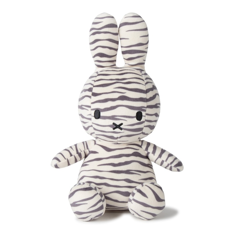 Miffy Sitting All-Over Zebra Print - 23cm