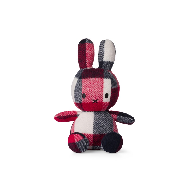 Miffy Sitting Check Red / Blue - 23cm