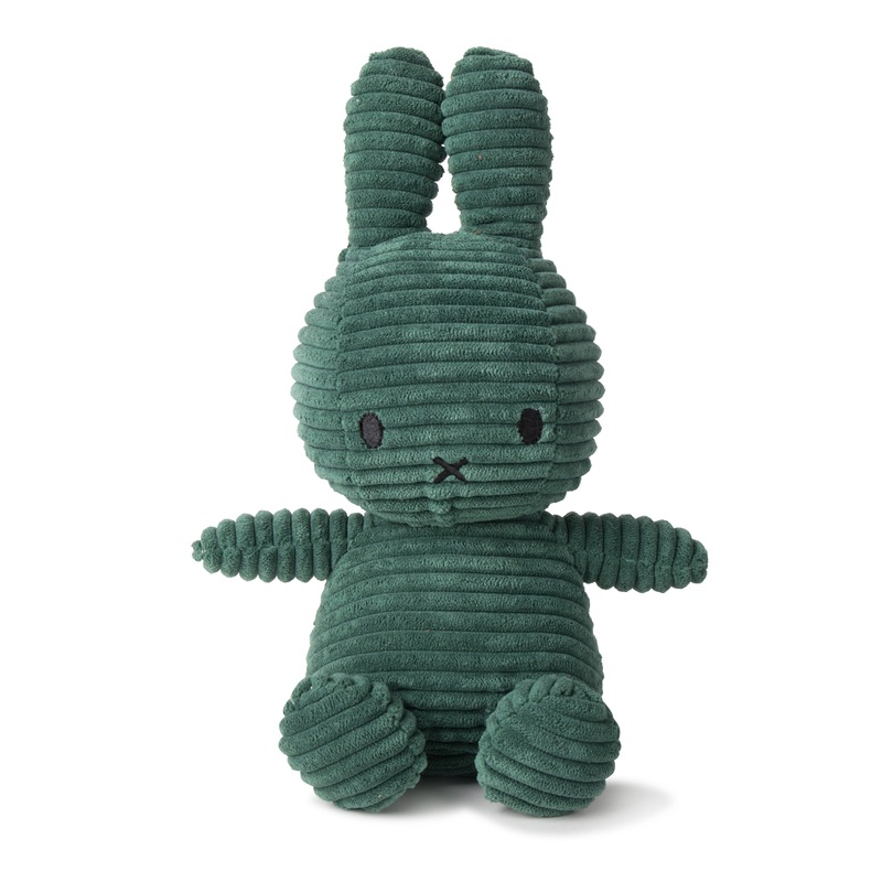 Miffy Sitting Corduroy Dark Green - 23cm