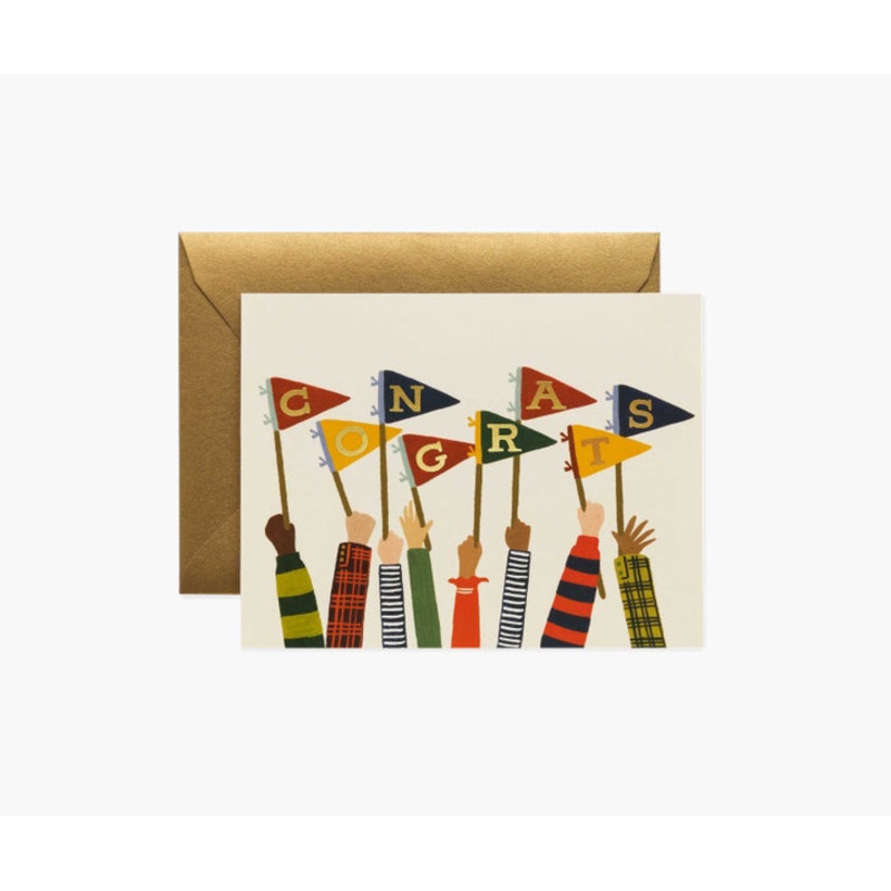 Rifle Paper Co Congrats Pennants Card