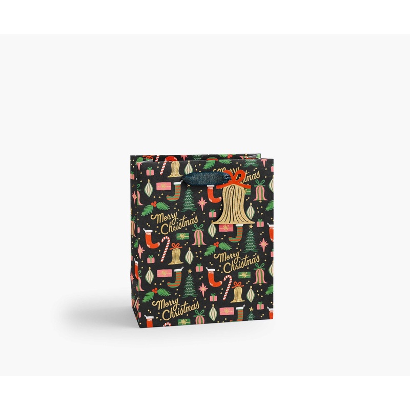 Rifle Paper Co Deck The Halls Medium Gift Bag
