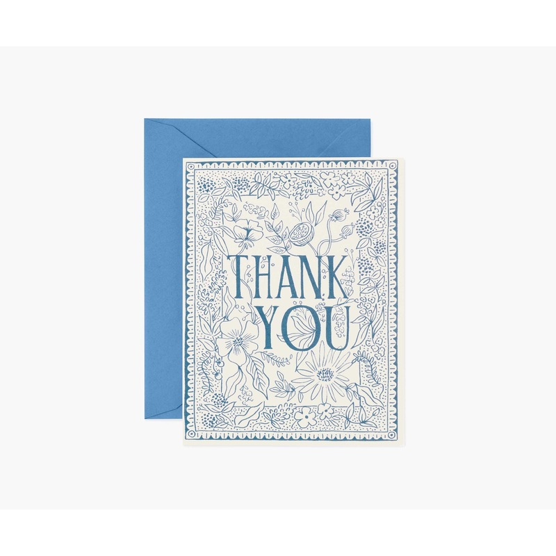 Rifle Paper Co Delft Thank You Card