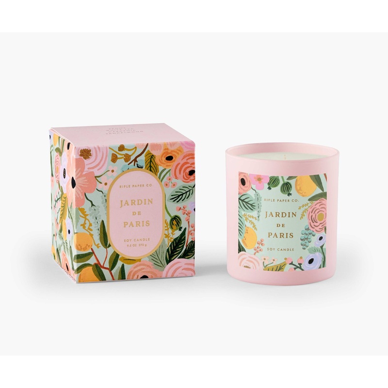 Rifle Paper Co Jardin De Paris Candle - Glass