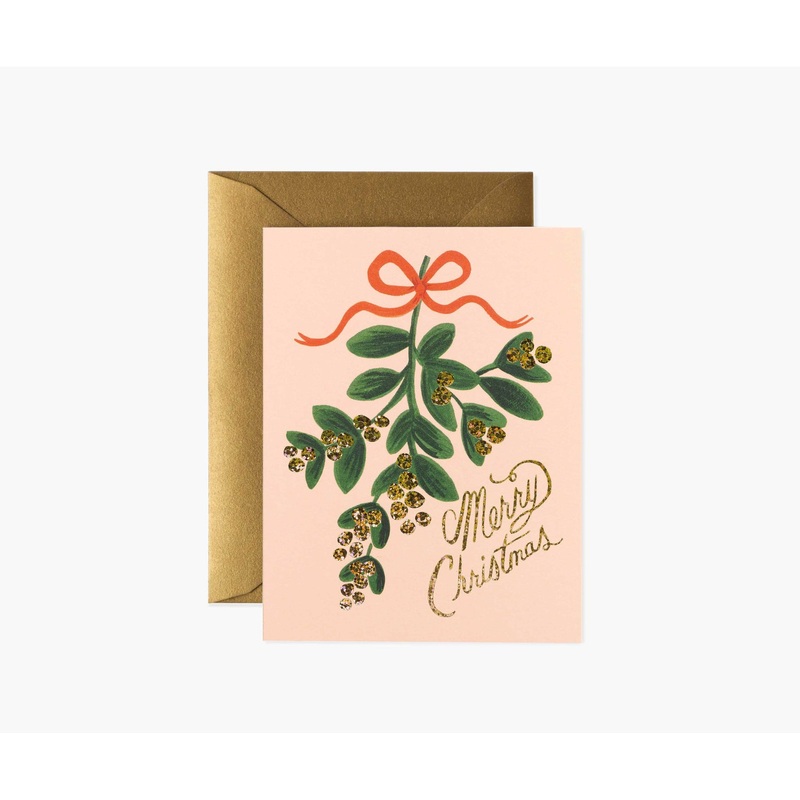 Rifle Paper Co Mistletoe Christmas Card