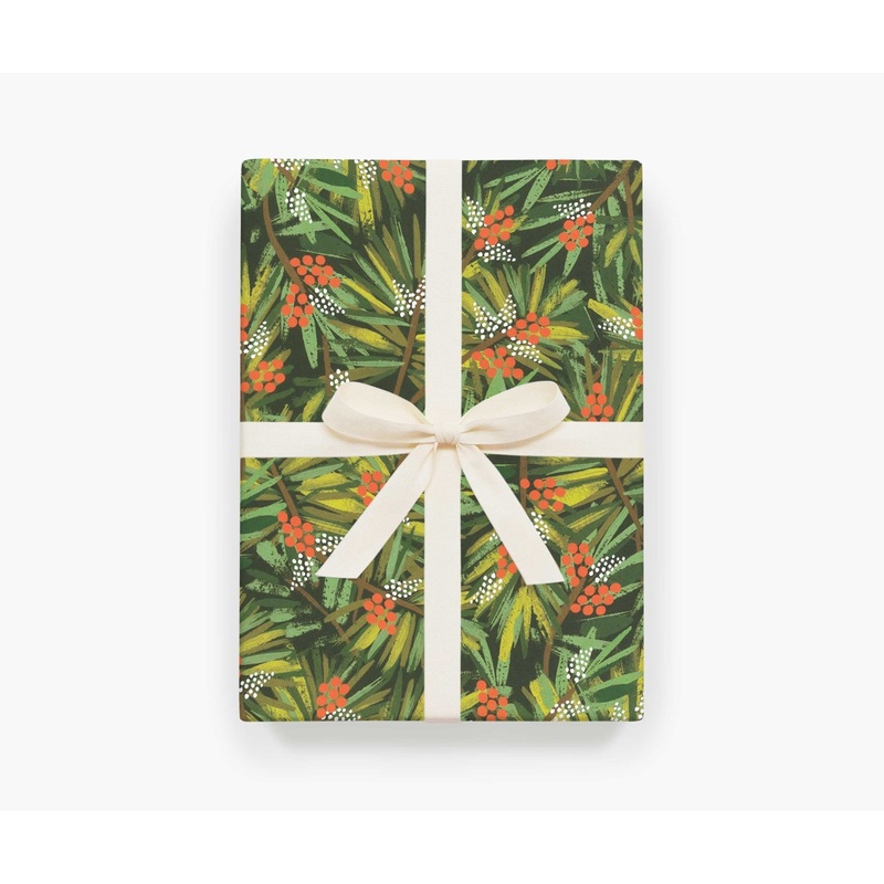 Rifle Paper Co Roll of 3 Pine Wrapping Sheets