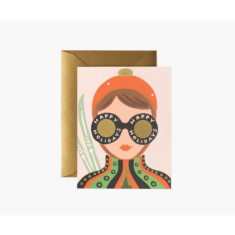 Rifle Paper Co Ski Girl Card