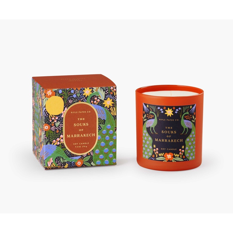 Rifle Paper Co Souks of Marrakech Candle -Glass