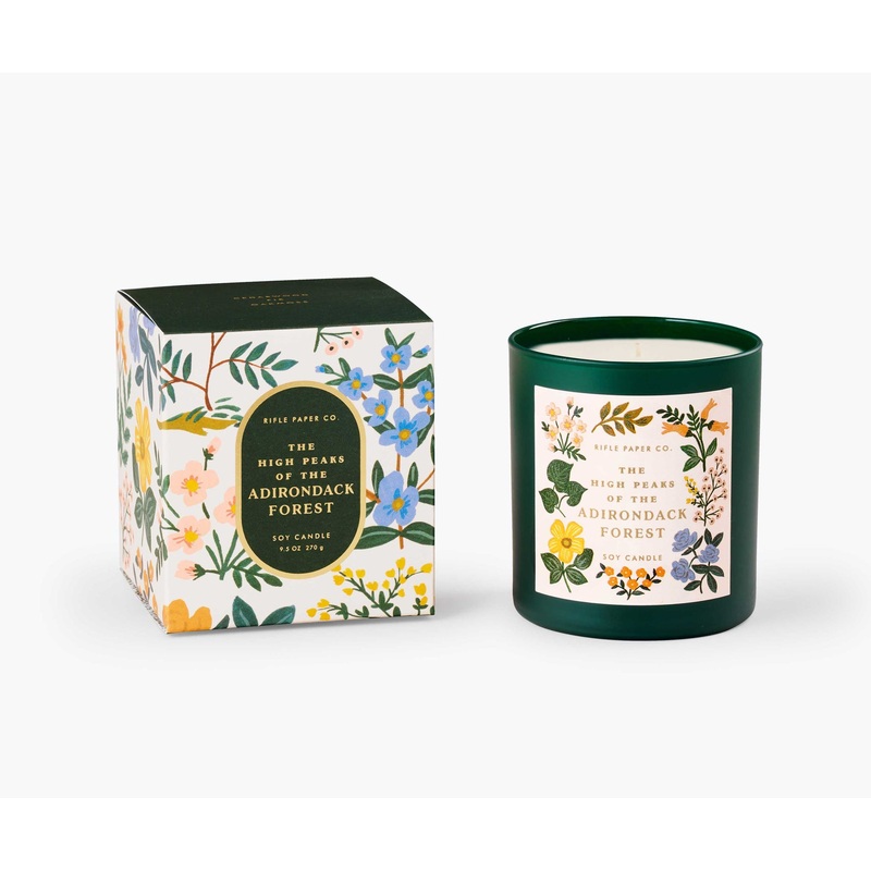 Rifle Paper Co The High Peaks of the Adirondacks Forest Candle - Glass