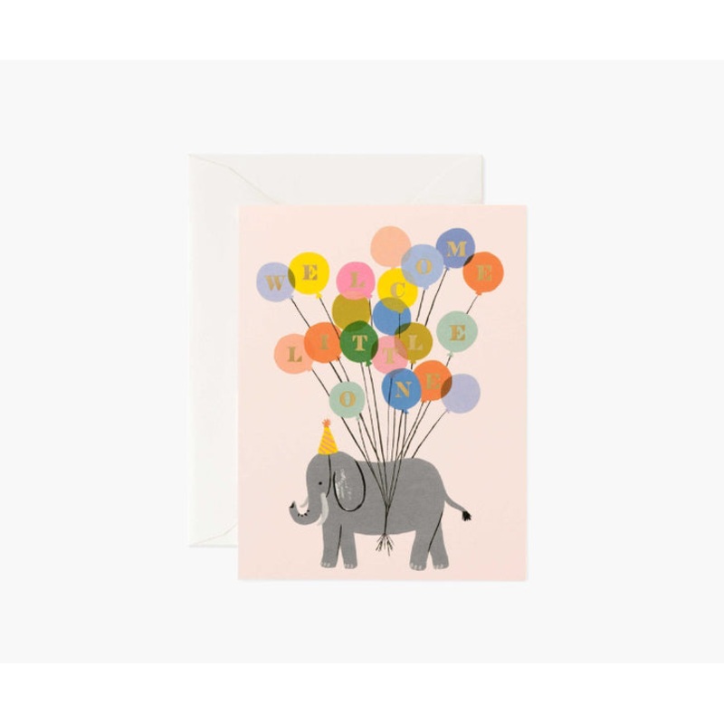Rifle Paper Co Welcome Elephant Card