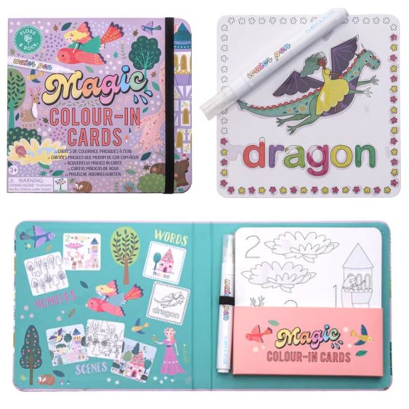 Floss & Rock Magic Colour Changing Water Cards - Fairy Tale
