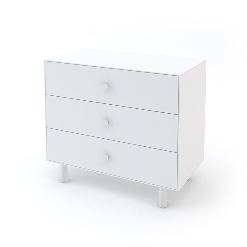 Oeuf 3 Drawer Dresser White - Classic Base (Pre-Order; Est. Delivery in 6-10 Weeks)
