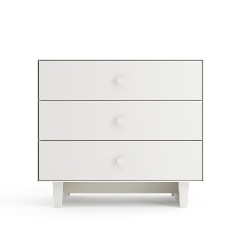 Oeuf 3 Drawer Dresser White - Rhea Base (Pre-Order; Est. Delivery in 6-10 Weeks)