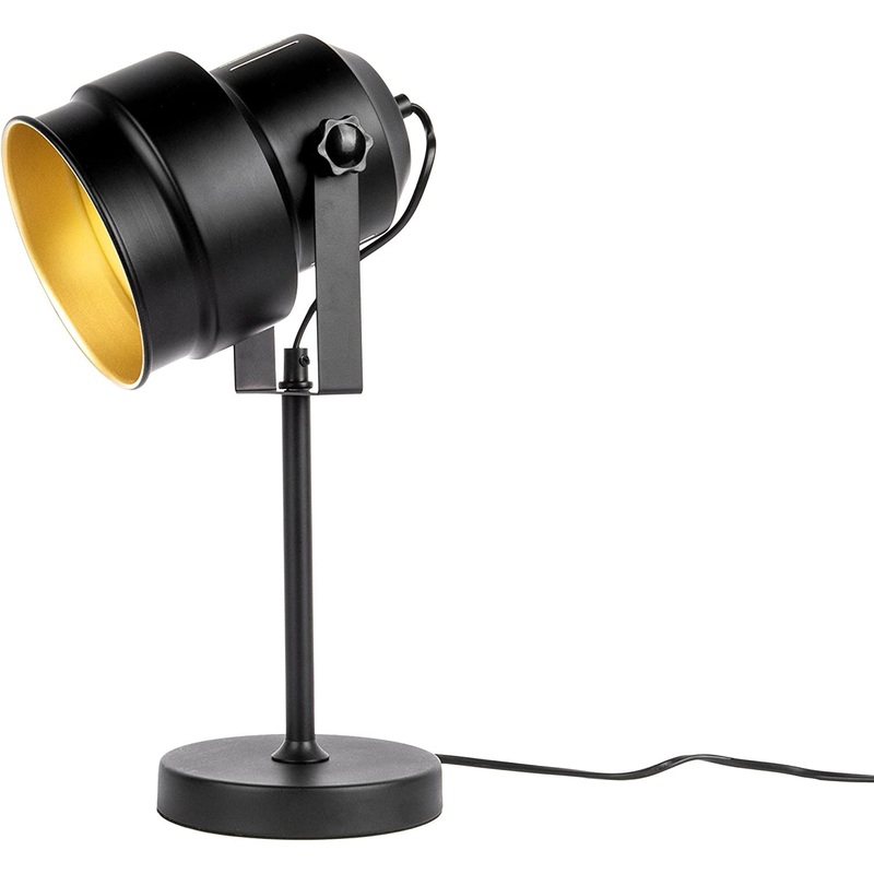 Present Time Table Lamp Studio Black Iron H42cm x D15m