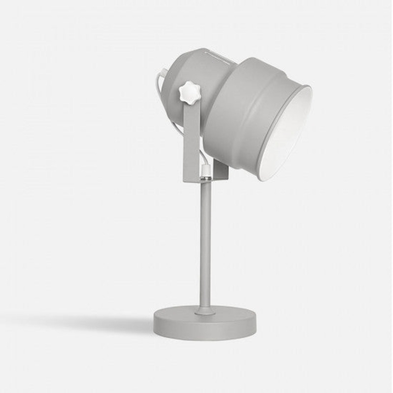 Present Time Table Lamp Studio Metal Grey H42cm x D15cm