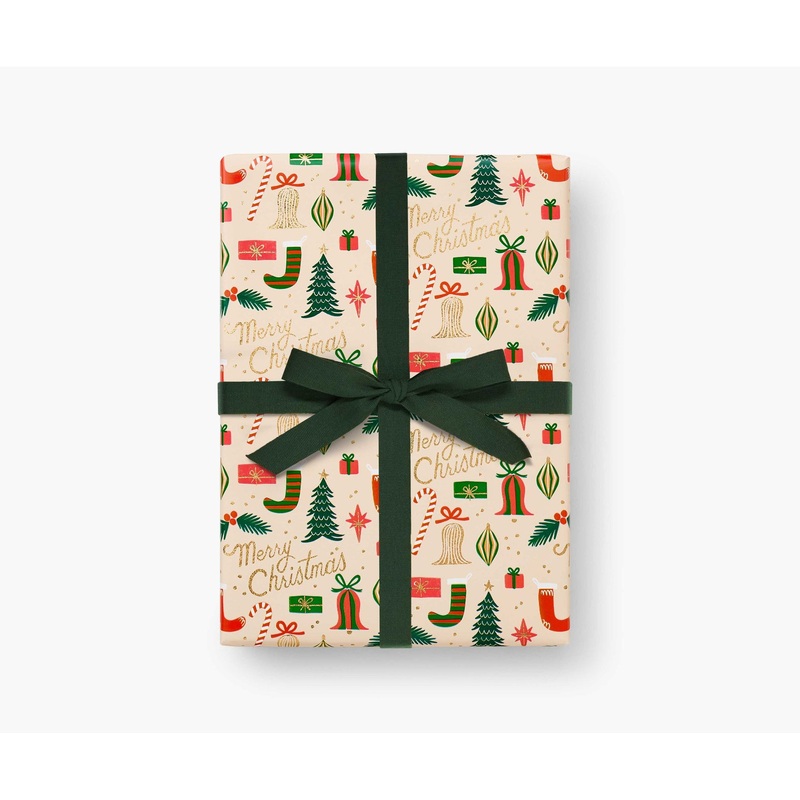 Rifle Paper Co Deck The Halls Continuous Wrapping Roll