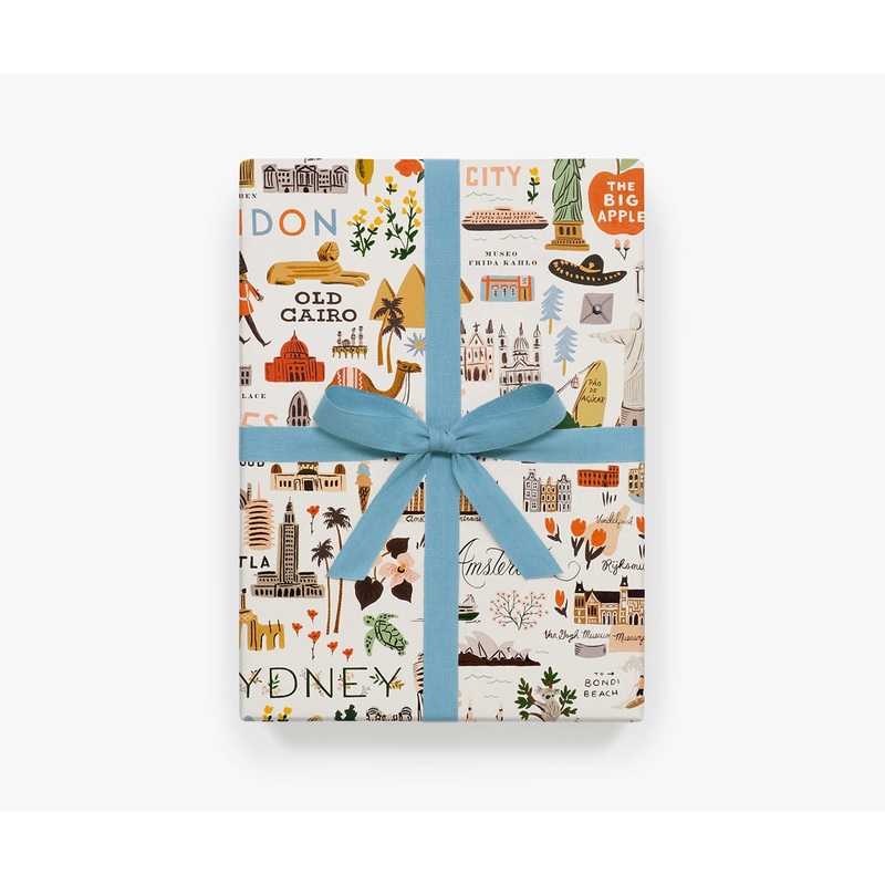 Rifle Paper Co Roll of 3 Bon Voyage Wrapping Sheets