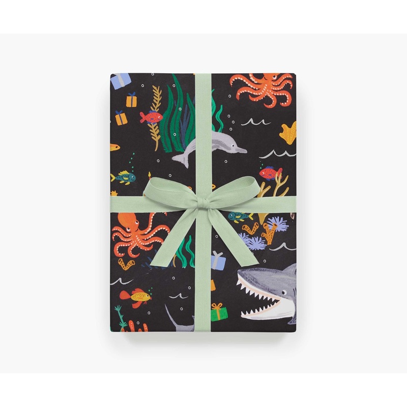 Rifle Paper Co Roll of 3 Under The Sea Wrapping Sheets