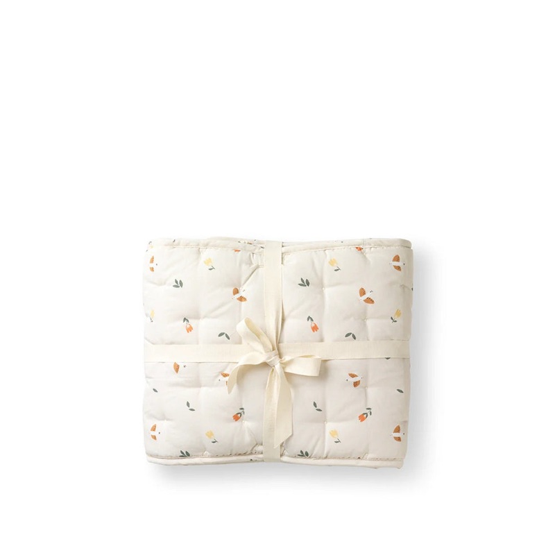 Dear April Nori Cot Bumper, 190x26 cm, Quilted & Padded, Songbirds