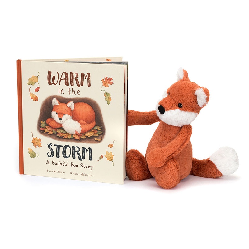 Jellycat Warm In The Storm Book and Bashful Fox Cub