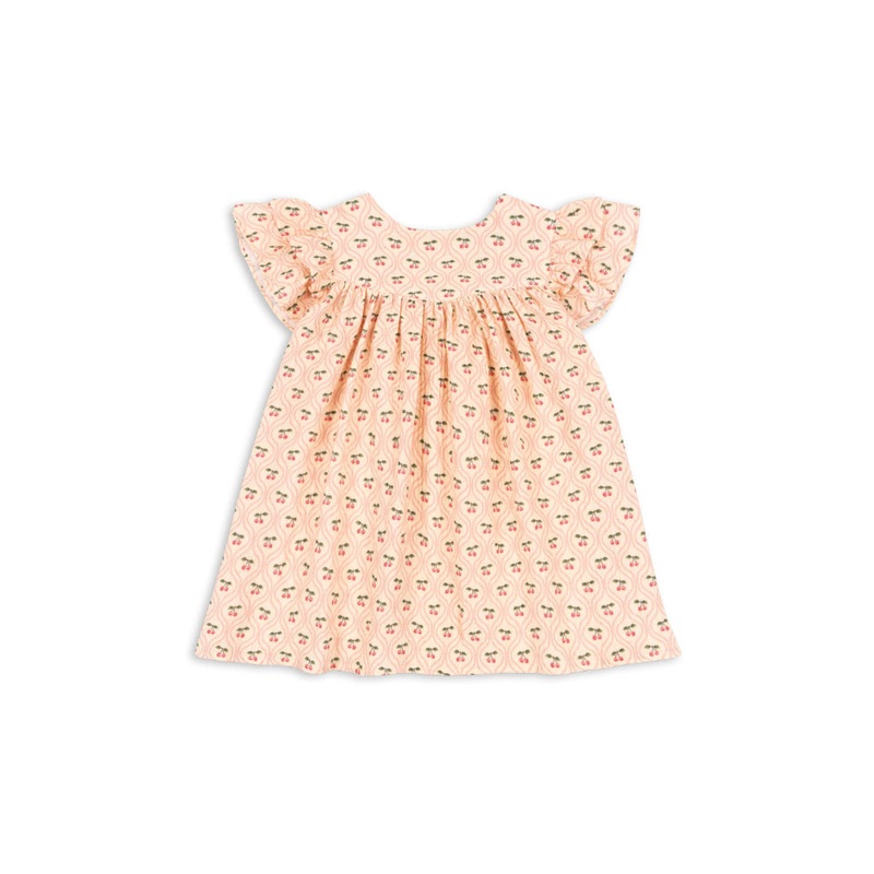 Konges Sljd Coco Dress GOTS  -  Cherry Pink Motif