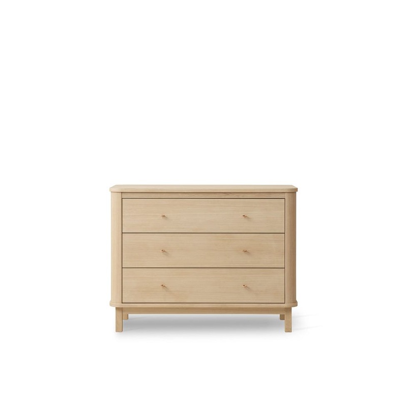 Oliver Furniture Wood Dresser 3 Drawers Oak 118x91x58cm (Pre-Order; Est. Delivery in 6-10 Weeks)
