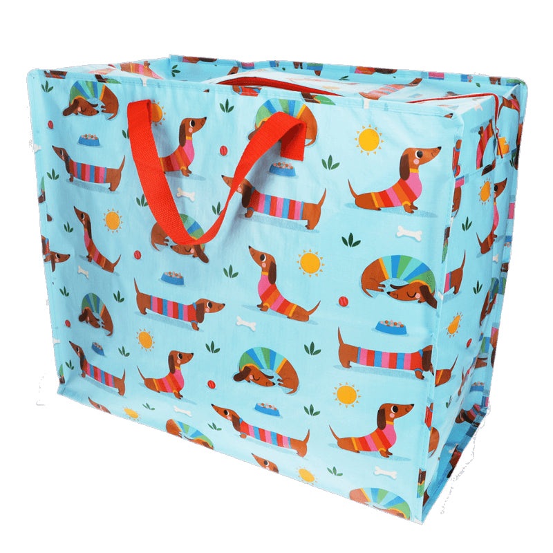 Rex Jumbo Storage Bag - Sunny Sausage Dog