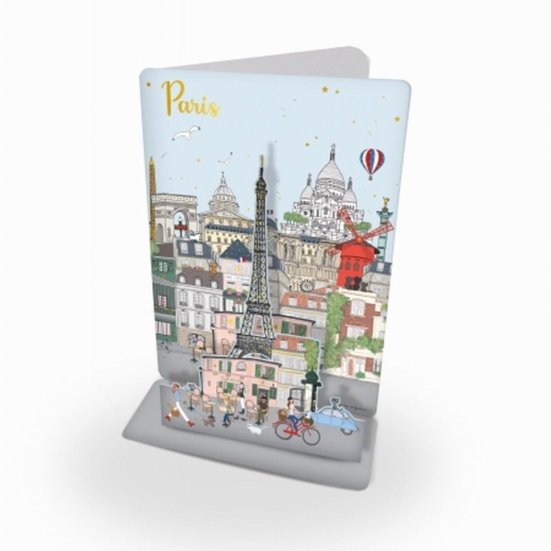 Cartes D' Art3D Greeting Card Paris Monuments