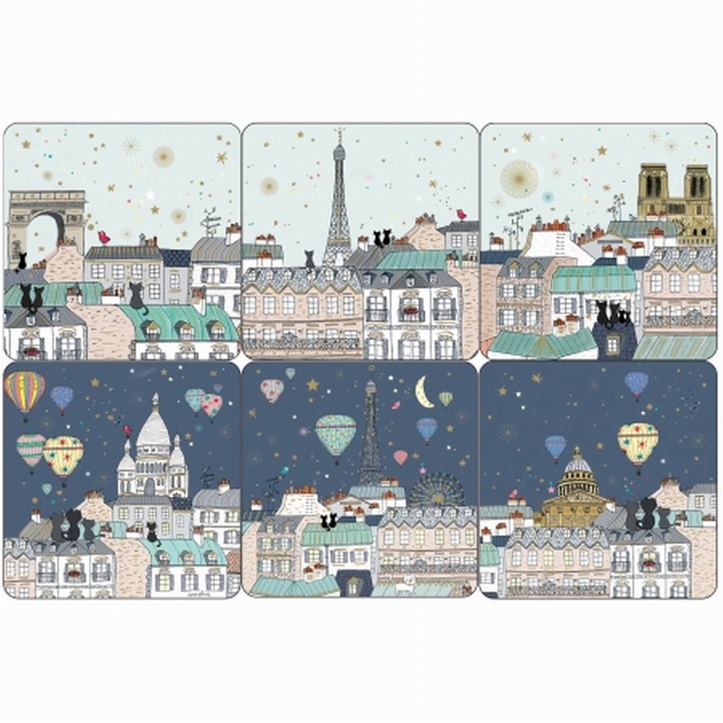 Cartes D' ArtCoasters Paris Rooftops