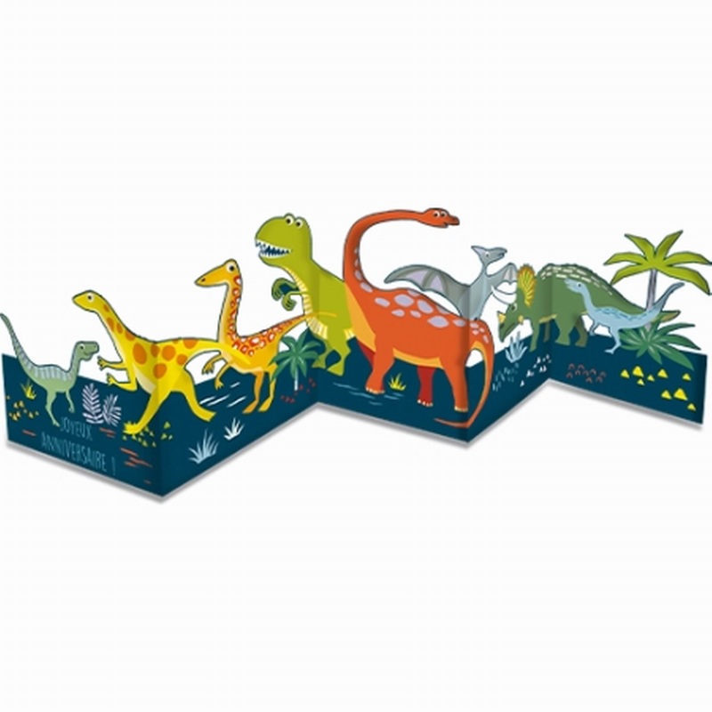 Cartes D' ArtGreeting Die Cut Card Dinosaurs