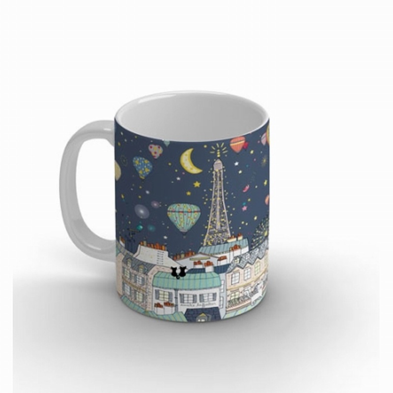 Cartes D' ArtLarge Mug Paris Rooftops