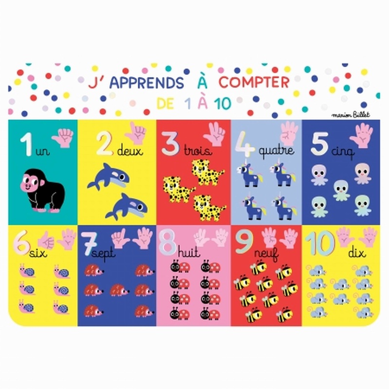 Cartes D' ArtPlacemate I Learn to Count
