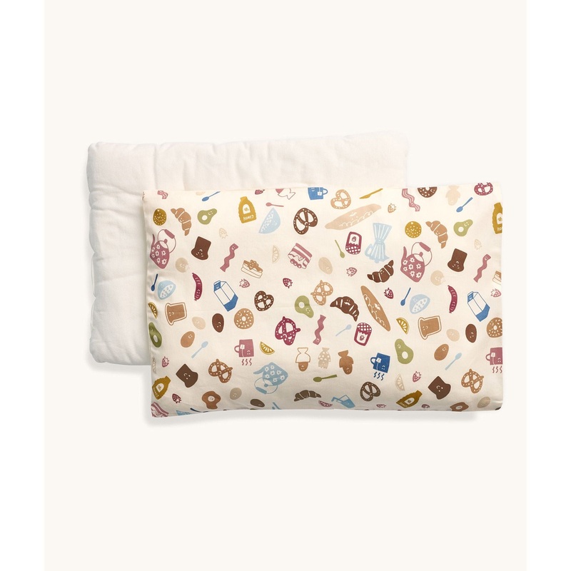 ergoPouch Organic Toddler Pillow with Case - 0.3 TOG - Bon Appetit