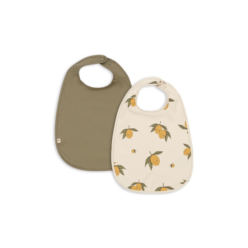 Konges Sljd 2 Pack Dinner Bib-Sweet and Sour/Aloe-OS