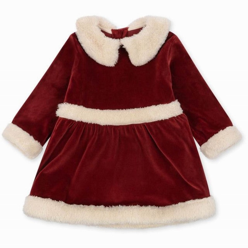 Konges Sljd Christmas Dress Grs-Red Dahlia