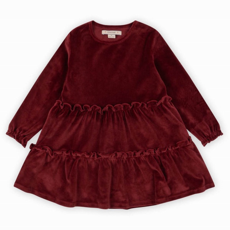 Konges Sljd Jingle Dress Grs-Red Dahlia