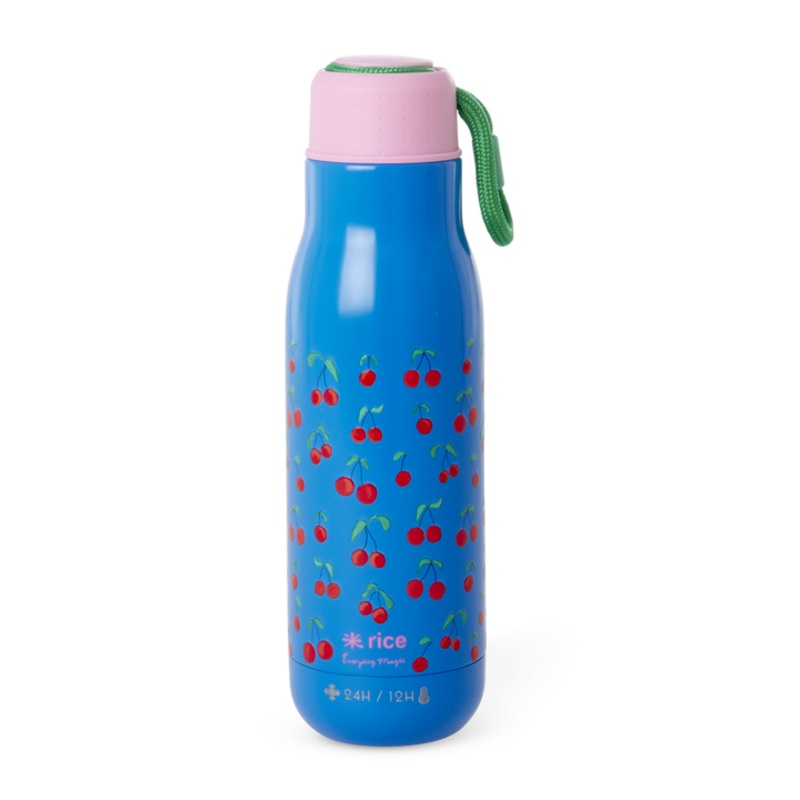 Rice DK Stainless Steel Drinking Bottle with Cherry Love Print - 12h Hot/24h Cold - 500 ml
