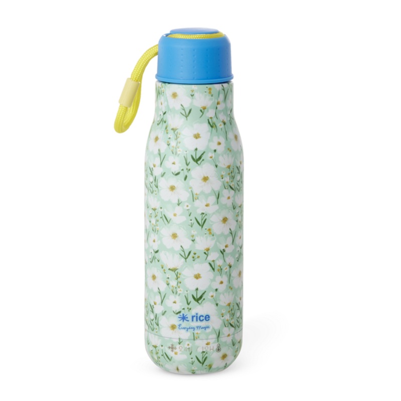 Rice DK Stainless Steel Drinking Bottle with Summer Bloom Print - 12h Hot/24h Cold - 500 ml