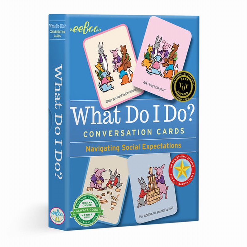 eeBoo What Do I Do Conversation Cards  New Packaging