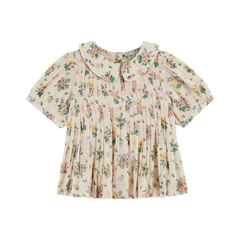 Emile et Ida Blouse Smockee - Printemps Rose