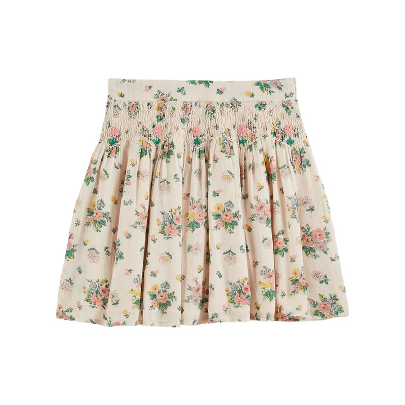 Emile et Ida Jupe Brodee Printemps Rose - Printemps Rose
